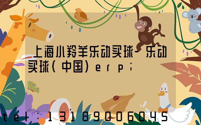 上海小羚羊乐动买球-乐动买球（中国）erp