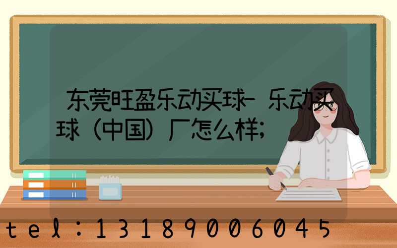 东莞旺盈乐动买球-乐动买球（中国）厂怎么样