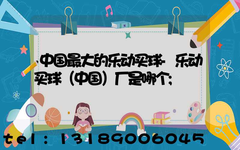 中国最大的乐动买球-乐动买球（中国）厂是哪个