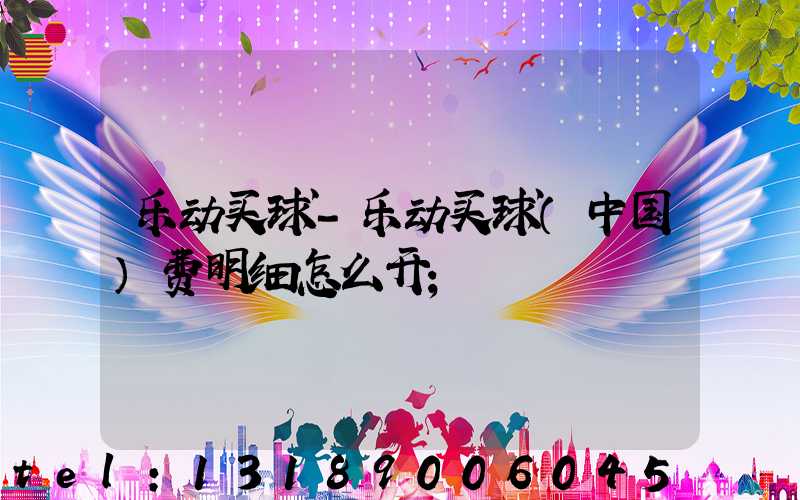 乐动买球-乐动买球（中国）费明细怎么开