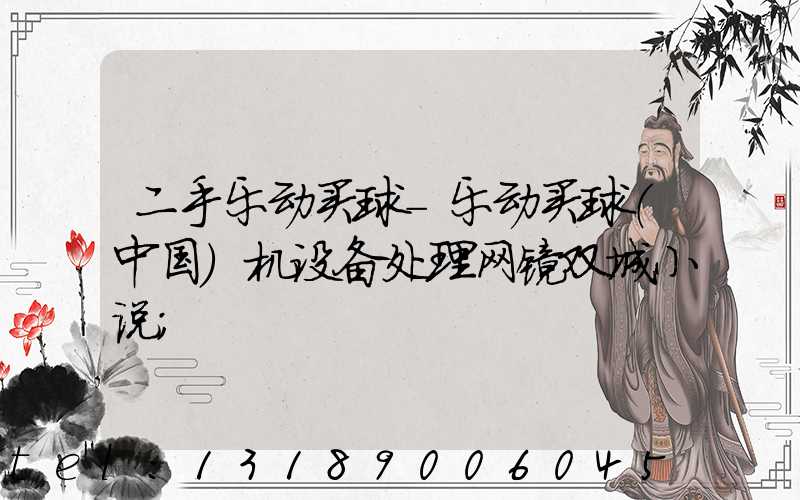 二手乐动买球-乐动买球（中国）机设备处理网镜双城小说