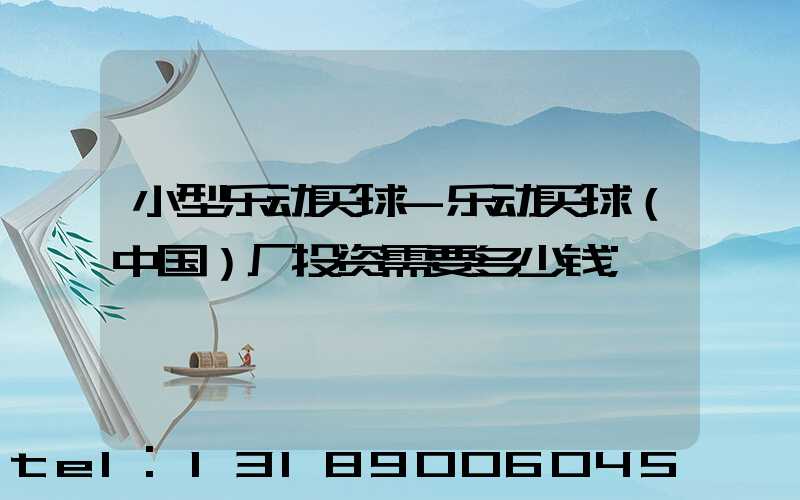 小型乐动买球-乐动买球（中国）厂投资需要多少钱