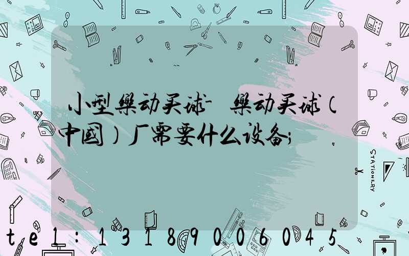 小型乐动买球-乐动买球（中国）厂需要什么设备