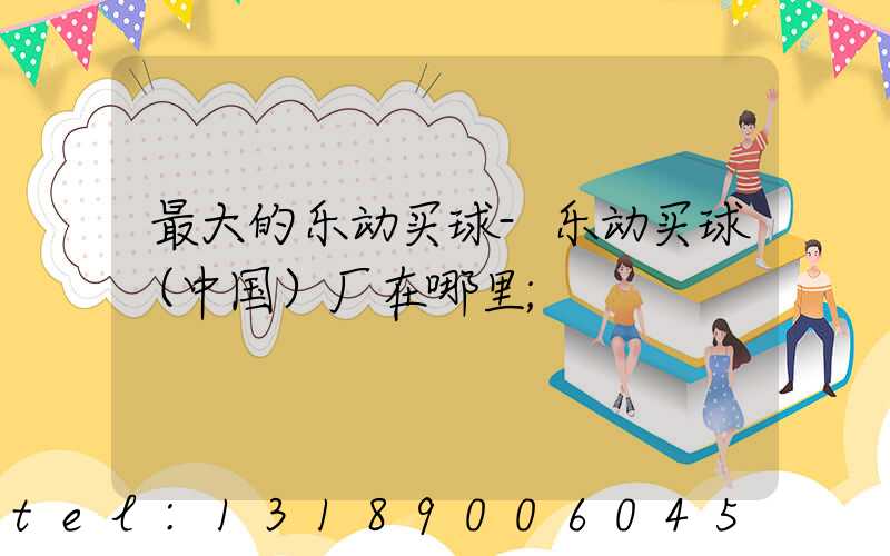 最大的乐动买球-乐动买球（中国）厂在哪里