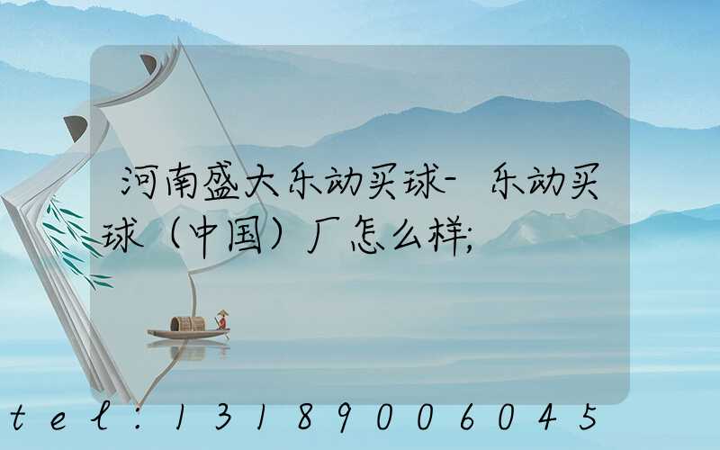 河南盛大乐动买球-乐动买球（中国）厂怎么样