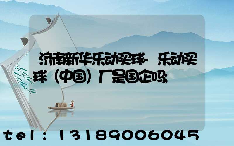 济南新华乐动买球-乐动买球（中国）厂是国企吗
