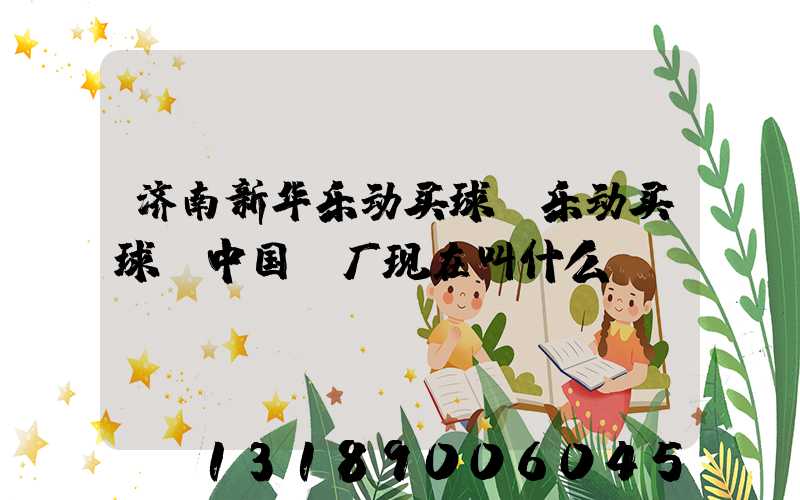 济南新华乐动买球-乐动买球（中国）厂现在叫什么