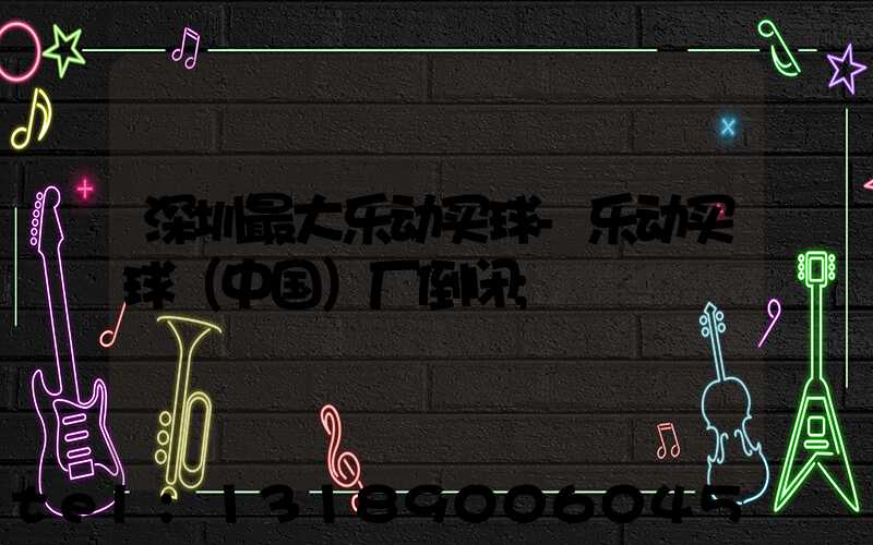 深圳最大乐动买球-乐动买球（中国）厂倒闭