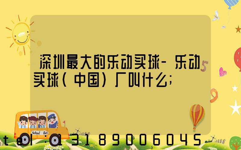 深圳最大的乐动买球-乐动买球（中国）厂叫什么