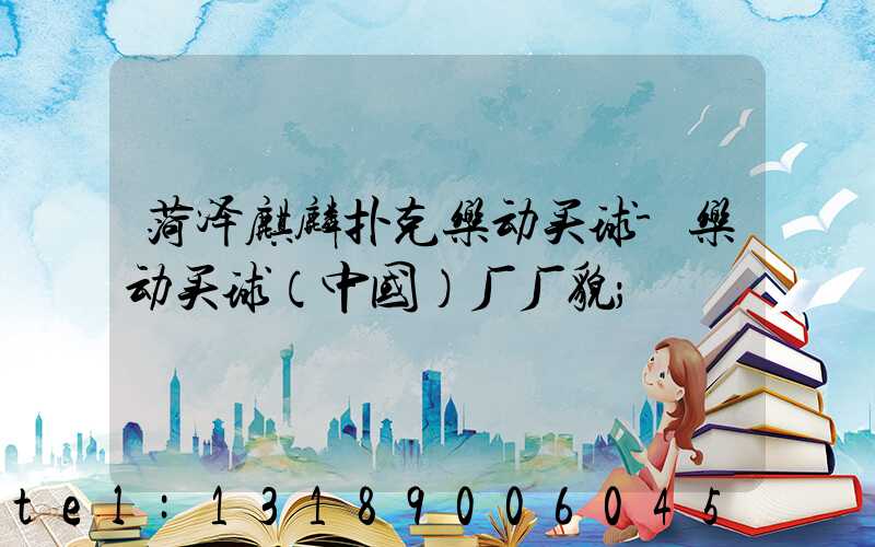 菏泽麒麟扑克乐动买球-乐动买球（中国）厂厂貌