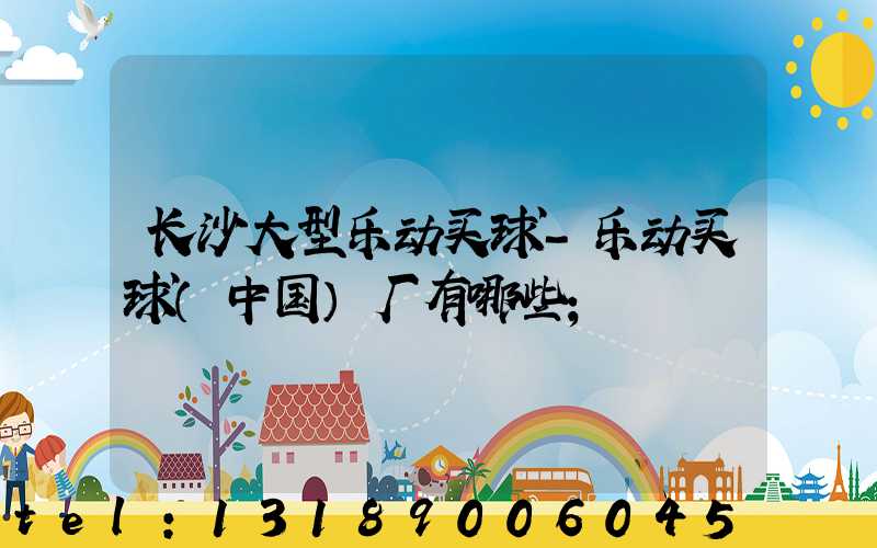 长沙大型乐动买球-乐动买球（中国）厂有哪些